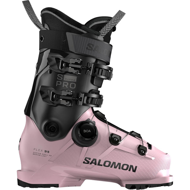 Salomon S Pro Supra Boa 95 W Gw Ski Boots 2026 alpine ski boot -- outside profile view at Willis Ski and Board Pittsburgh