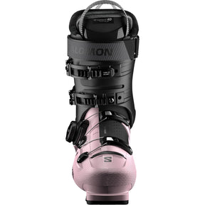Salomon S Pro Supra Boa 95 W Gw Ski Boots 2026 alpine ski boot -- Rose Shadow colorway outside profile view