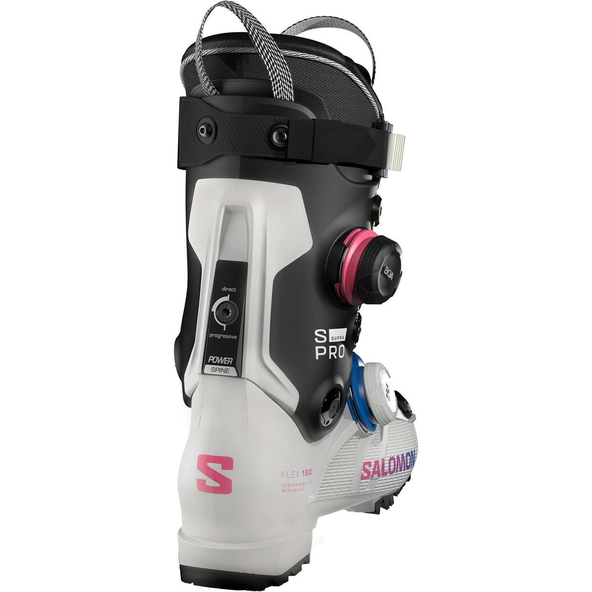 Salomon S Pro Supra Dual Boa 120 Gw Boots 2026 product -- Gray Aurora colorway product view