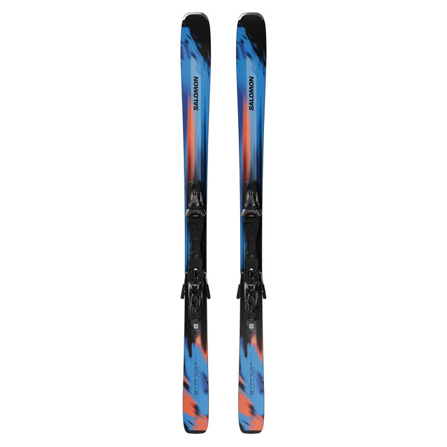 Salomon Stance 84 Skis With M12 Bindings 2026 alpine binding -- top view showing toe and heel piece at Willis Ski and Board