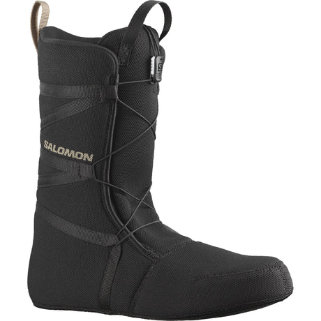 Salomon Titan Boa Snowboard Boots snowboard boot -- Black colorway outside profile showing lacing closure