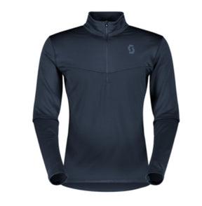 Scott Defined Light Mens Pullover mid layer -- front view on model showing mid layer insulation