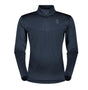 Scott Defined Light Mens Pullover mid layer -- front view on model showing mid layer insulation