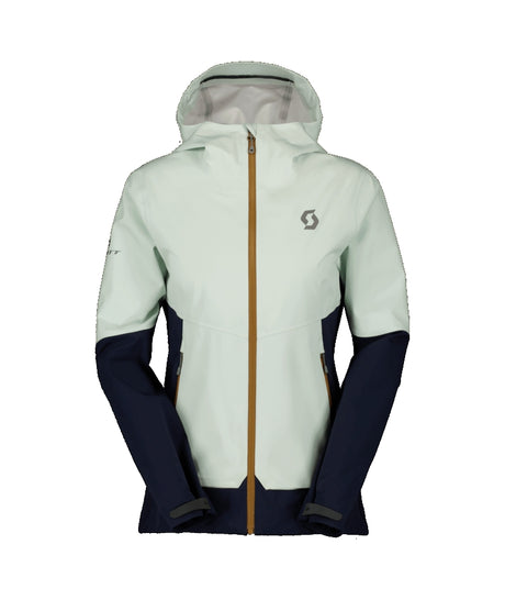 Scott Explorair Softshell Womens Jacket ski jacket -- front view on model showing insulated shell and hood at Willis Ski and