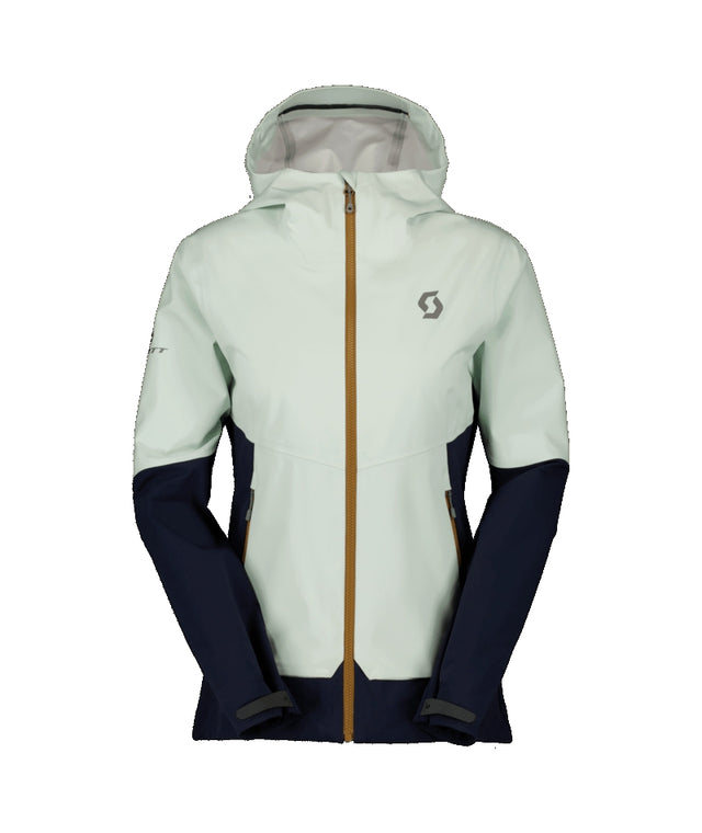 Scott Explorair Softshell Womens Jacket ski jacket -- front view on model showing insulated shell and hood at Willis Ski and
