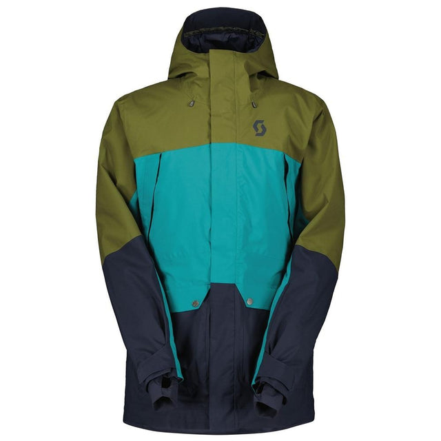 Scott Ultiamte Dryo Plus Mens Jacket ski jacket -- front view on model showing insulated shell and hood at Willis Ski and