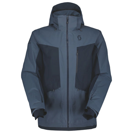Scott Ultimate Drx Mens Jacket ski jacket -- front view on model showing insulated shell and hood at Willis Ski and Board