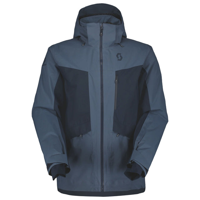 Scott Ultimate Drx Mens Jacket ski jacket -- front view on model showing insulated shell and hood at Willis Ski and Board