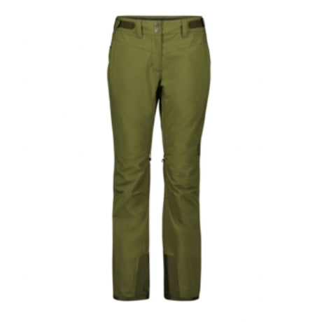 Scott Ultimate Dryo 10 Womens Pant ski pant -- Fir Green colorway back view showing seat and fit