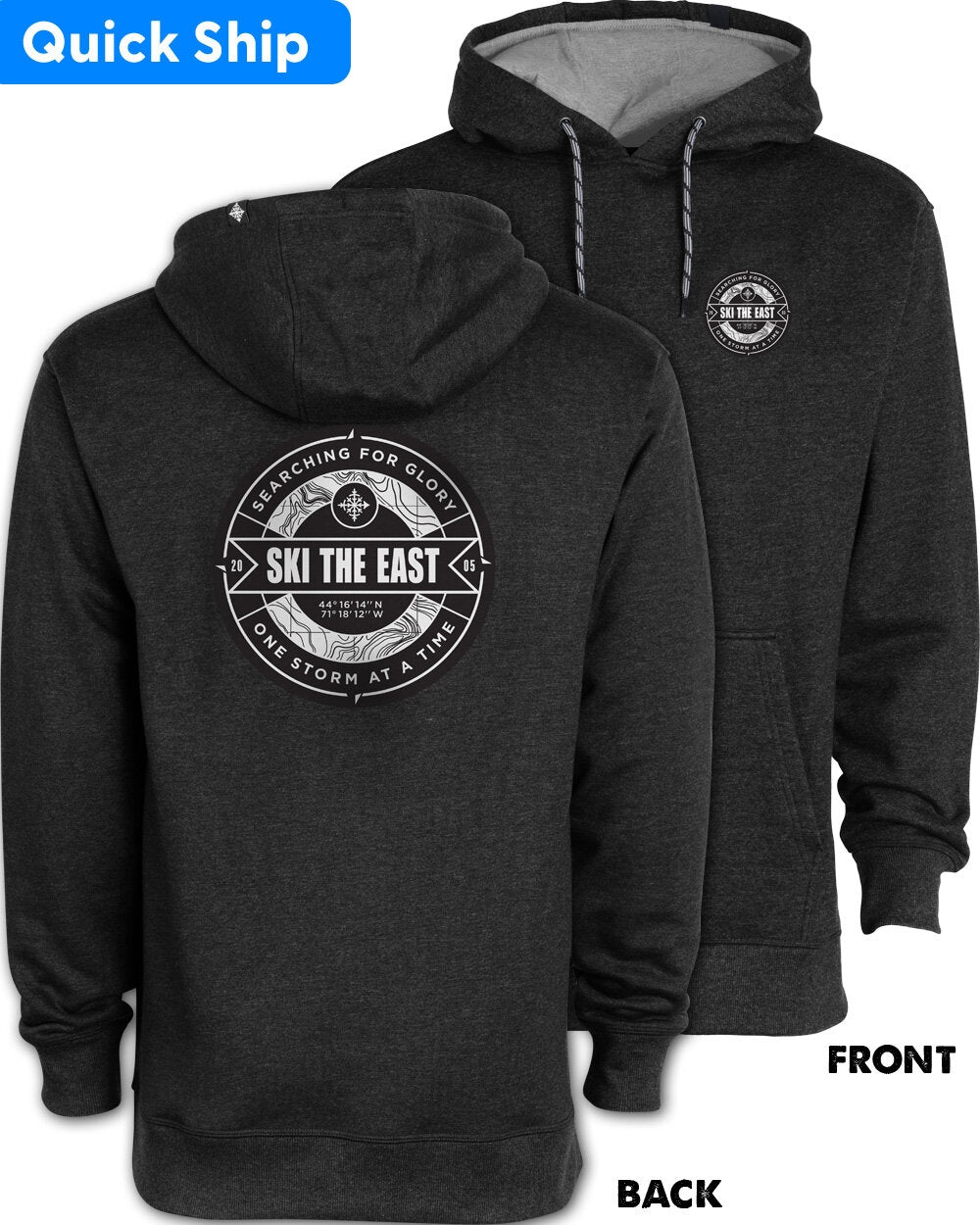 Ski The East Navigator Pullover Hoodie all-mountain ski -- top sheet graphic at Willis Ski and Board Pittsburgh