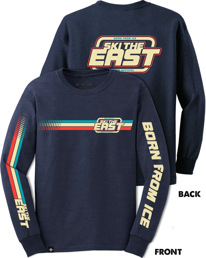 This is an image of Ski The East Need For Speed Long Sleeve Tee Shirt