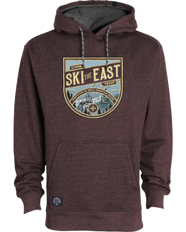 This is an image of Ski The East Wild Peaks Pullover Hoodie