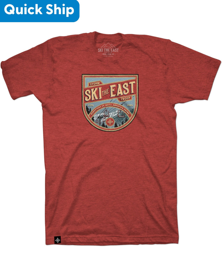 This is an image of Ski The East Wild Peaks Tee Shirt