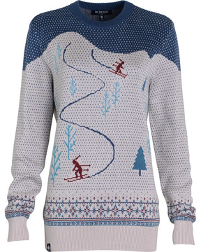 This is an image of Ski The East Women's Powder Day Shredder Sweater