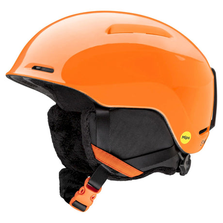 Smith Glide MIPS 2025 junior helmet -- front view in habanero orange colorway medium MIPS