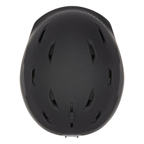 Smith Level Mips Helmet helmet -- Matte Black Med colorway side profile view