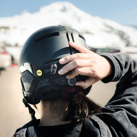 Smith Vida Mipshelmet helmet -- Matt Blk Pearl Small colorway front view