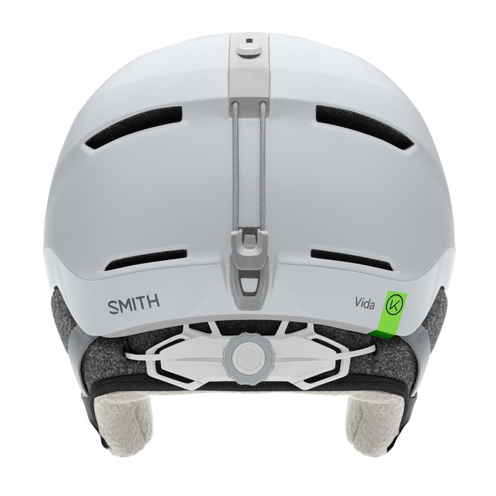 Smith Vida Mipshelmet helmet -- Matte Satin Wht Med colorway vent adjustment detail
