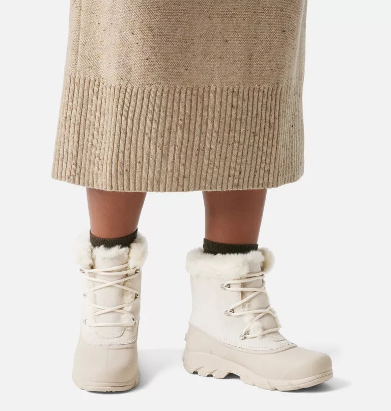 Sorel Snow Angel Womens Boot product -- Chalk 8 colorway detail view