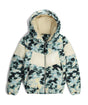Spyder Eastwood Down Womens Jacket ski jacket -- front view on model showing insulated shell and hood at Willis Ski and