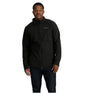Spyder Encore Mens Jacket ski jacket -- front view on model showing insulated shell and hood at Willis Ski and Board