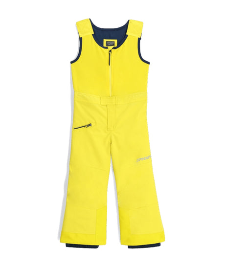 Spyder Expedition Toddler Pants ski pant -- Acid Yellow 2 colorway front view on model