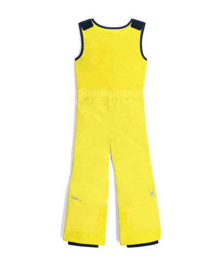Spyder Expedition Toddler Pants ski pant -- Acid Yellow 3 colorway front view on model