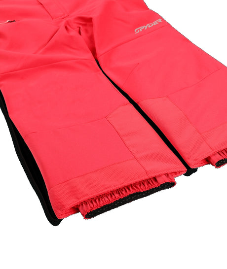 Spyder Expedition Toddler Pants ski pant -- Prisim Pink 5 colorway boot gaiter and cuff detail
