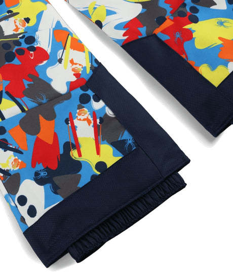 Spyder Expedition Toddler Pants ski pant -- Yeti Camo 4 colorway boot gaiter and cuff detail