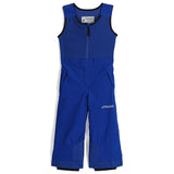 Spyder Expedtition Bib Pant Toddler ski pant -- Electric Blue 5 colorway front view on model