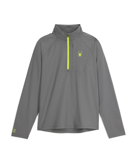 This is an image of Spyder Gridweb 1/2 Zip Mens Fleece 2026