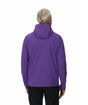 Spyder Gridweb Fleece Mens Hoodie 2026 mid layer -- Deep Purple colorway front view on model