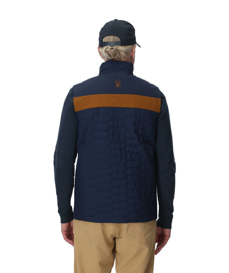 Spyder Lightning Insulator Mens Vest 2026 product -- True Navy colorway alternate angle