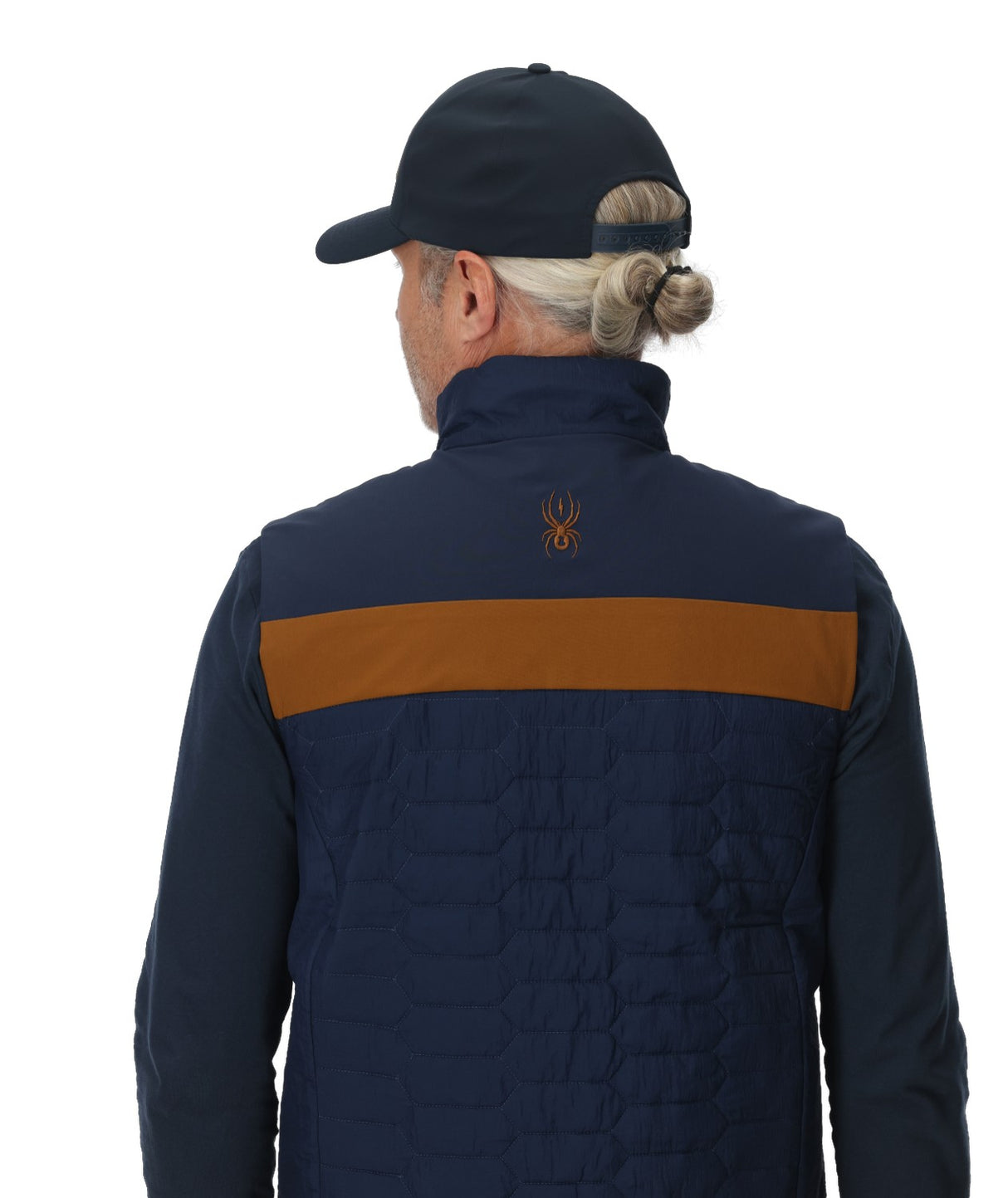 Spyder Lightning Insulator Mens Vest 2026 product -- True Navy colorway detail view