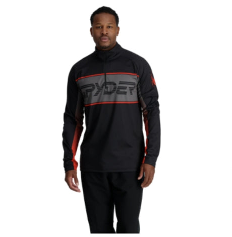 Spyder Mens Paramount Half Zip product -- product view at Willis Ski and Board Pittsburgh