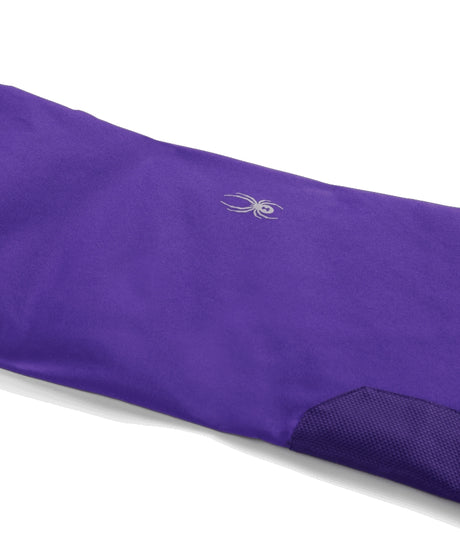 Spyder Olympia Juinor Pant ski pant -- Purple Flash colorway waistband and suspender detail