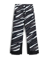 Spyder Olympia Juinor Pant ski pant -- Tiger Polar colorway front view on model