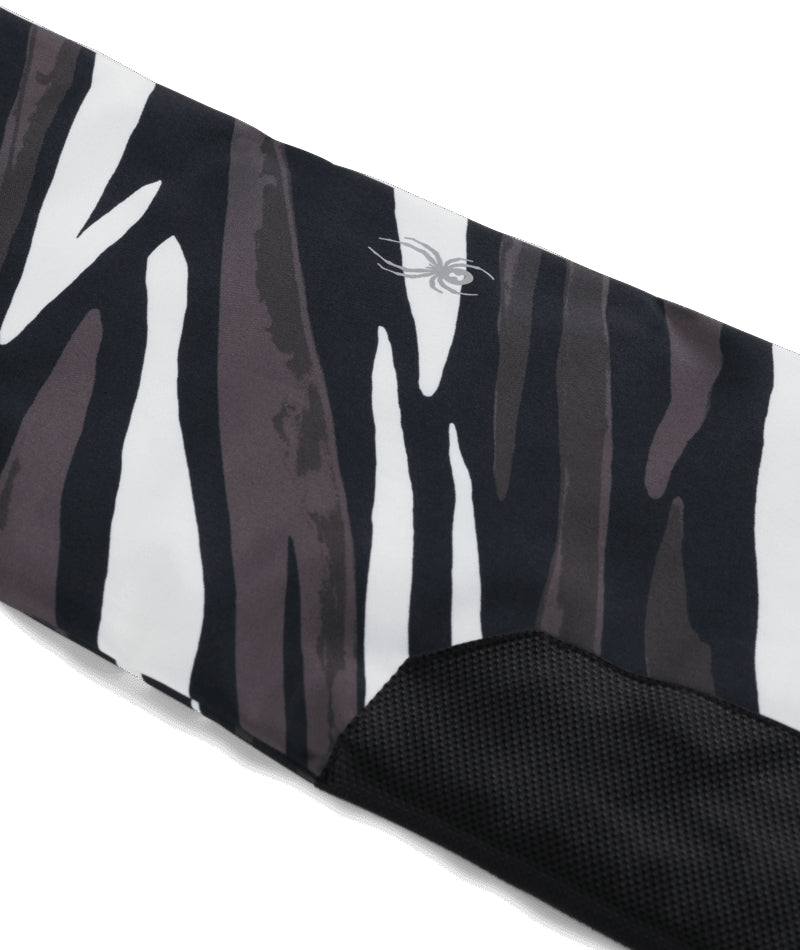 Spyder Olympia Juinor Pant ski pant -- Tiger Polar colorway boot gaiter and cuff detail