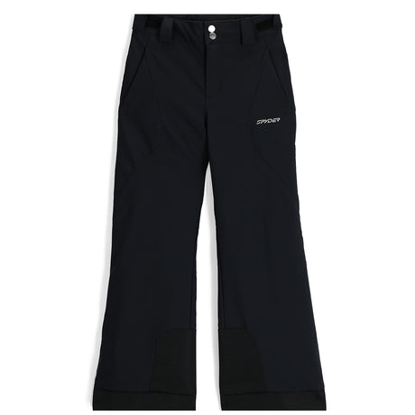 Spyder Olympia Junior Pant ski pant -- Multi colorway front view on model