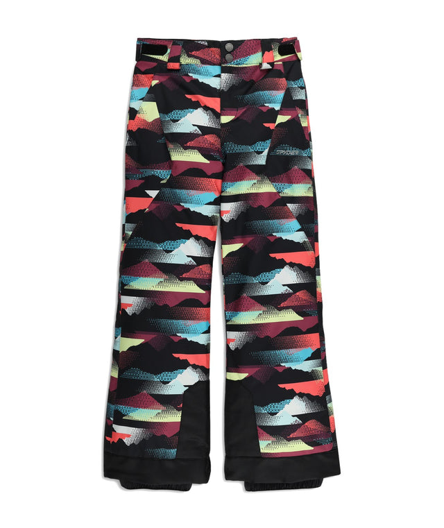 Spyder Olympia Junior Pant 2026 ski pant -- front view on model showing insulated ski pant at Willis Ski and Board Pittsburgh