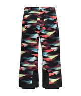 Spyder Olympia Junior Pant 2026 ski pant -- Mountain Print colorway front view on model