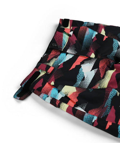 Spyder Olympia Junior Pant 2026 ski pant -- Mountain Print colorway back view showing seat and fit