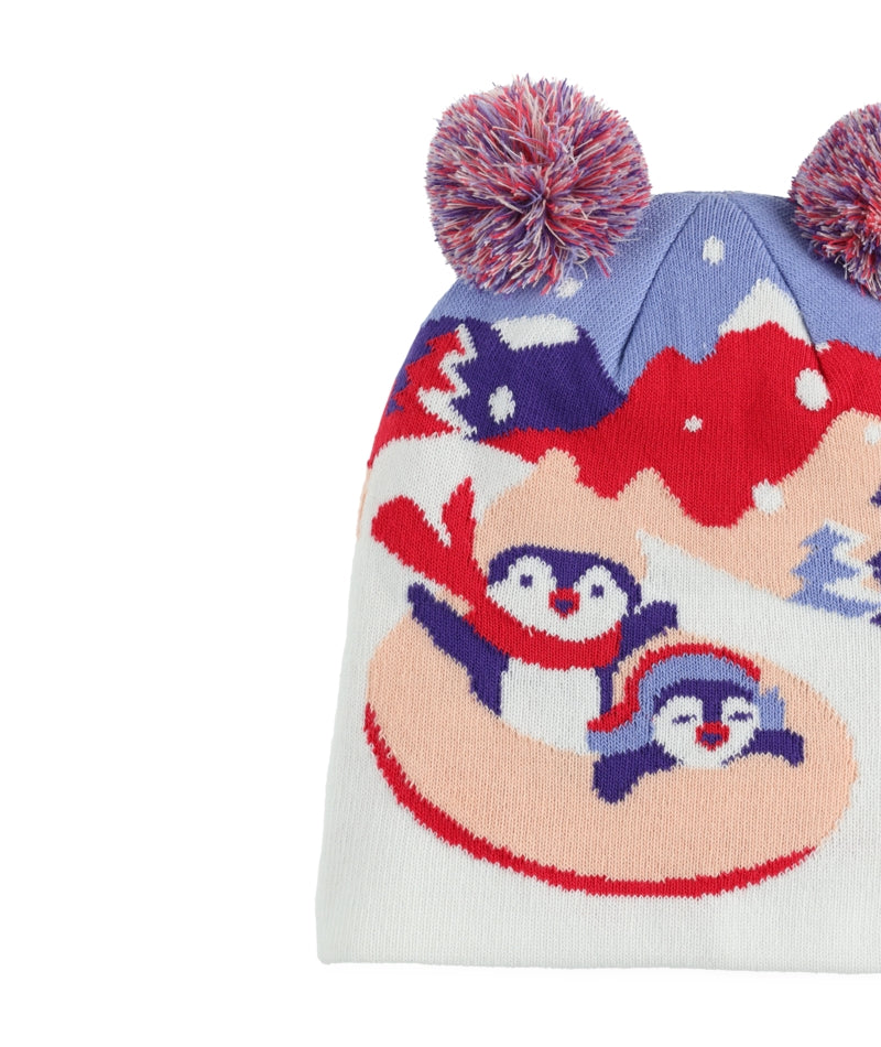 Spyder Penguin Double Pom Hat