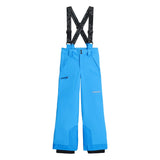 Spyder Propulsion Junior Pant ski pant -- Aether Blue colorway front view on model
