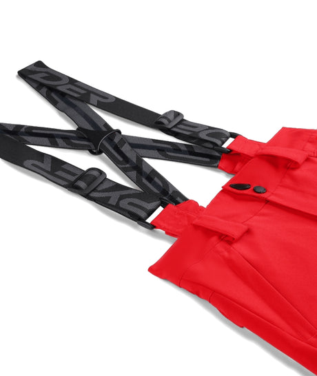 Spyder Propulsion Junior Pant ski pant -- Spyder Red 8 colorway boot gaiter and cuff detail