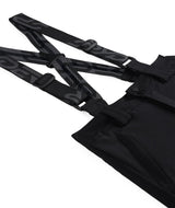 Spyder Propulsion Junior Pant 2026 ski pant -- Black colorway front view on model