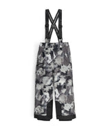 Spyder Propulsion Junior Pant 2026 ski pant -- Black Camo colorway boot gaiter and cuff detail