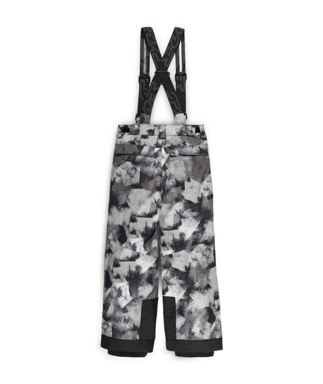 Spyder Propulsion Junior Pant 2026 ski pant -- Black Camo colorway front view on model