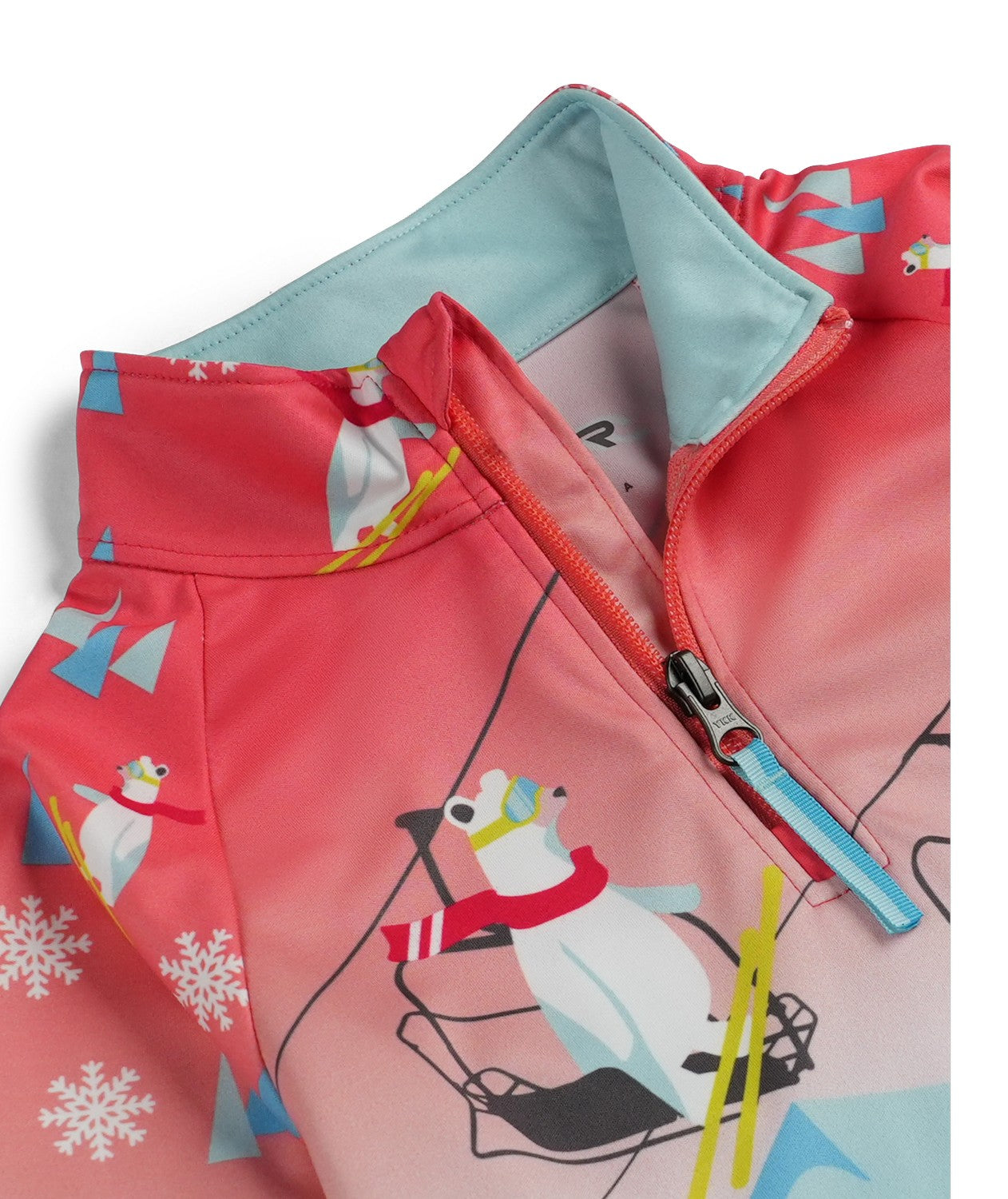 Spyder Reflect Toddler 1/2 Zip 2026 product -- Coral Haze 3 colorway product view