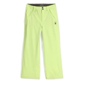 Spyder Revel Junior Pant ski pant -- front view on model showing insulated ski pant at Willis Ski and Board Pittsburgh